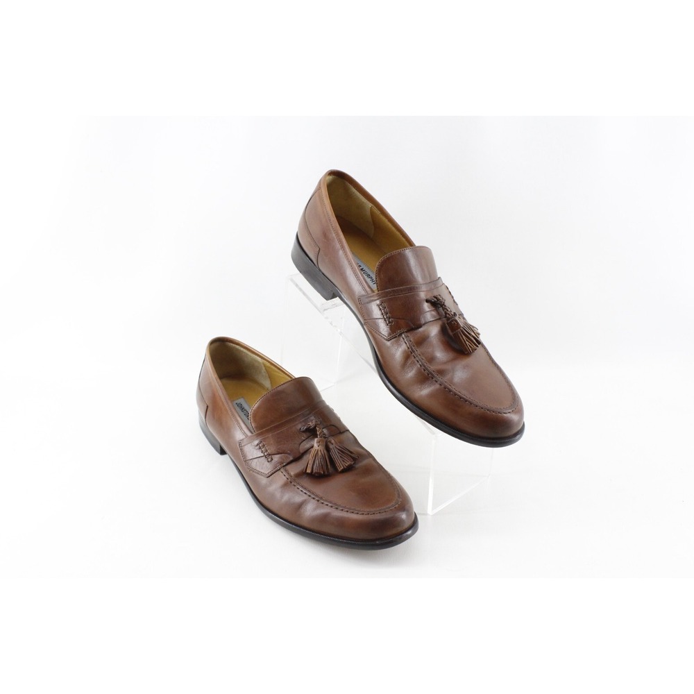 JOHNSTON & MURPHY Men's Tassel Loafers‎ Brown Size 11.5 M 15-0780 Dress Shoes